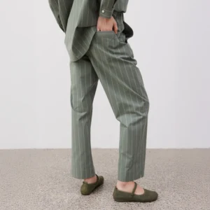 Yoko striped pants – vert épicéa