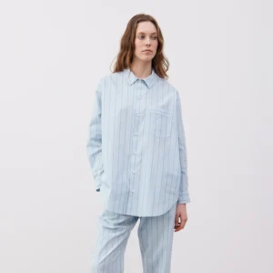 Yoko striped shirt – sky